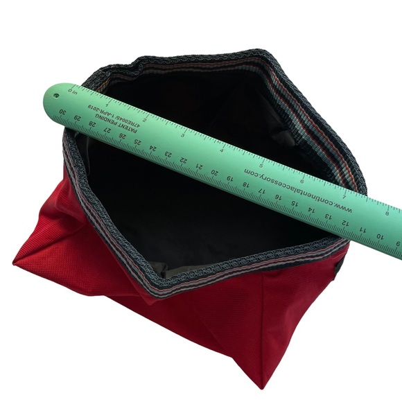 2 Dog Collapsible Bowls Travel Hiking Camping RED ABO GEAR M/L - Picture 9 of 14